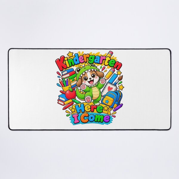 Item preview, Cute Dinosaur dog Kindergarten First Day of School designed and sold by QuiteOrbit.