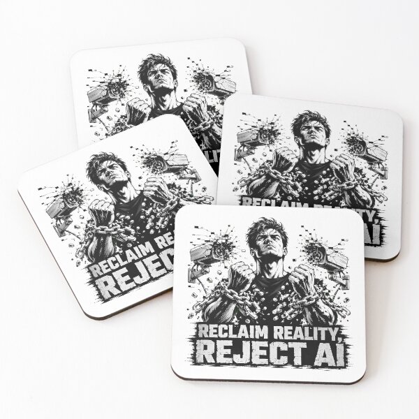 Item preview, Reclaim Reality Reject AI Human Over Machine designed and sold by chattsuede.
