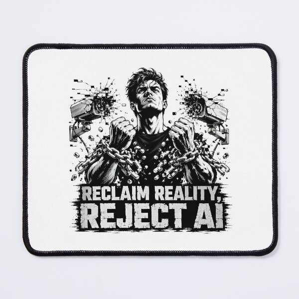 Item preview, Reclaim Reality Reject AI Human Over Machine designed and sold by chattsuede.