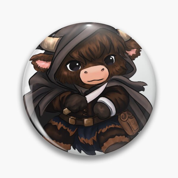 Item preview, Cute Chibi Rogue Highland Cow designed and sold by kjmastersart.