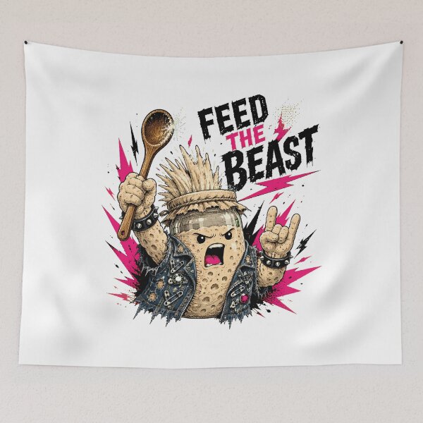 Item preview, Punk Rock Sourdough Starter Feed The Beast designed and sold by chattsuede.