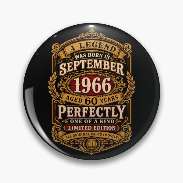Item preview, A Legend Born in September 1966 60th Birthday Vintage Gift designed and sold by FernaRoje.