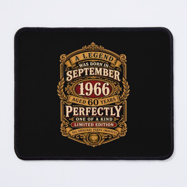 Item preview, A Legend Born in September 1966 60th Birthday Vintage Gift designed and sold by FernaRoje.