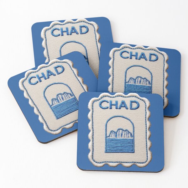 Item preview, Chad Travel Patch Ennedi Arch Embroidered Stamp designed and sold by tiigerdad.