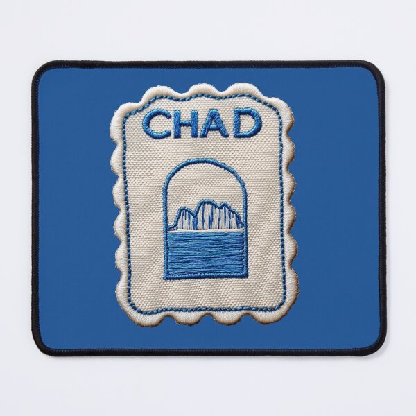 Item preview, Chad Travel Patch Ennedi Arch Embroidered Stamp designed and sold by tiigerdad.