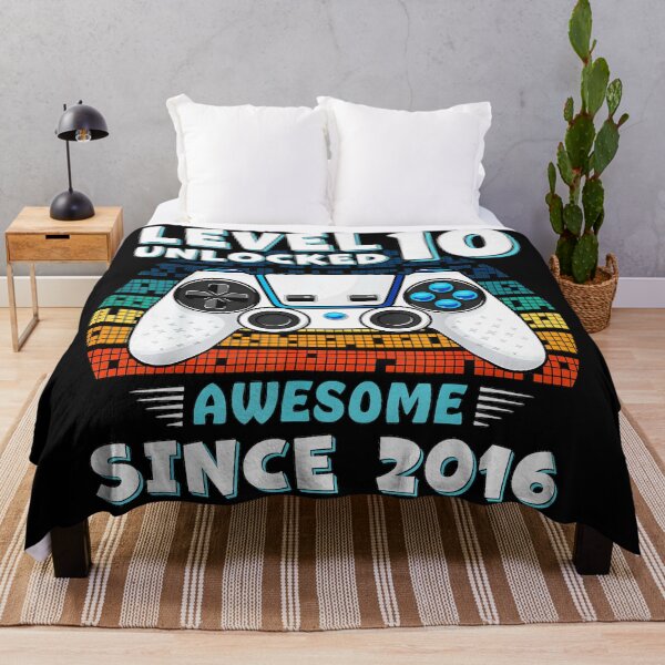 Item preview, Level 10 Unlocked Awesome Since 2016 10th Birthday Gaming Gift For Gamers designed and sold by CharlieConon.