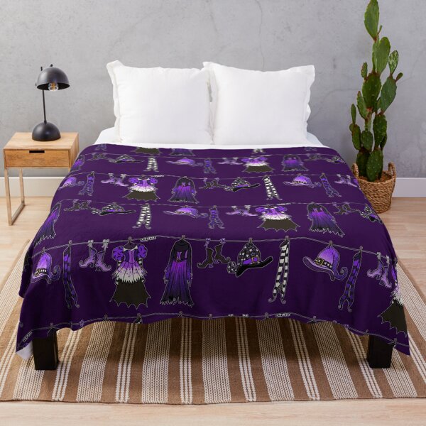 Item preview, Witches' Laundry Day (Purple Version) designed and sold by JanGrackle.