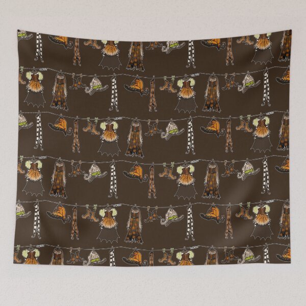 Item preview, Witches' Laundry Day (Earthy Brown Version) designed and sold by JanGrackle.