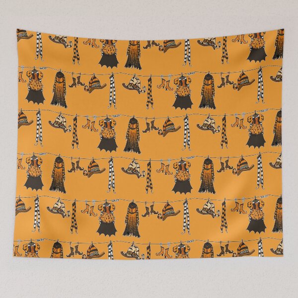 Item preview, Witches' Laundry Day (Orange Version) designed and sold by JanGrackle.