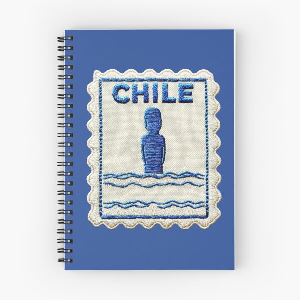 Item preview, Chile Travel Patch Moai Statue Embroidered designed and sold by tiigerdad.