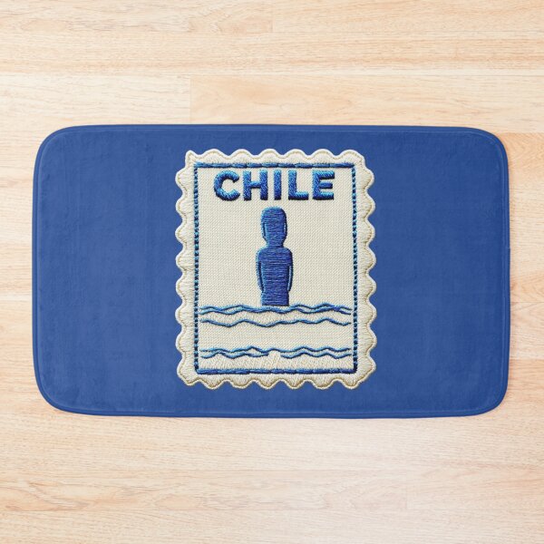 Item preview, Chile Travel Patch Moai Statue Embroidered designed and sold by tiigerdad.