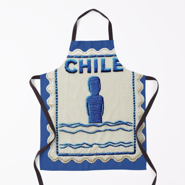 Item preview, Chile Travel Patch Moai Statue Embroidered designed and sold by tiigerdad.