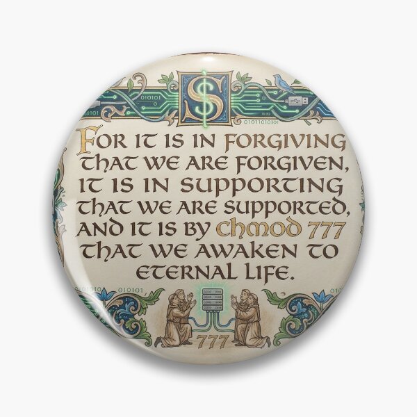 Item preview, chmod prayer designed and sold by Stephen Spitzer.