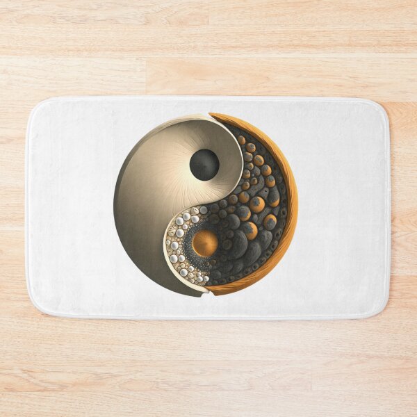 Item preview, Cream Yin Yang with Rope Edge designed and sold by RAGANADesign.