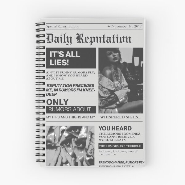 Item preview, Daily Reputation Newspaper Taylor Swift Inspired Art Print designed and sold by HelloCal.