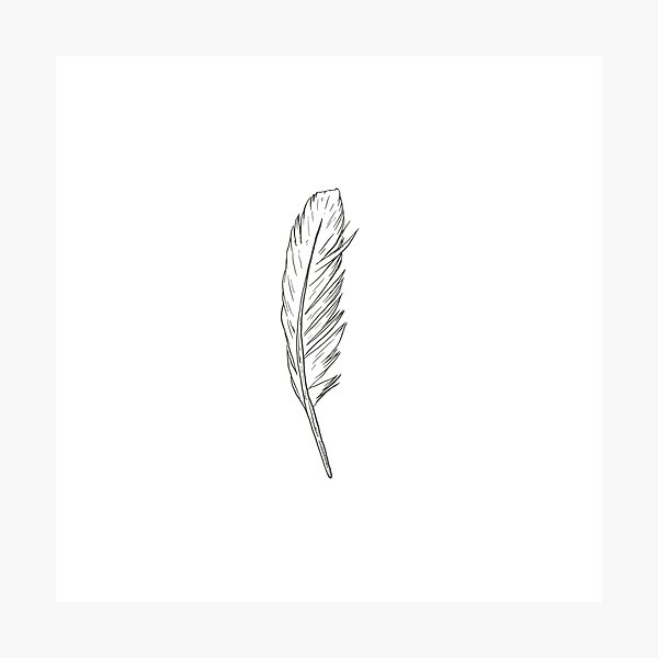 Item preview, Feather — Minimalist Nature Print designed and sold by CairnStudio.
