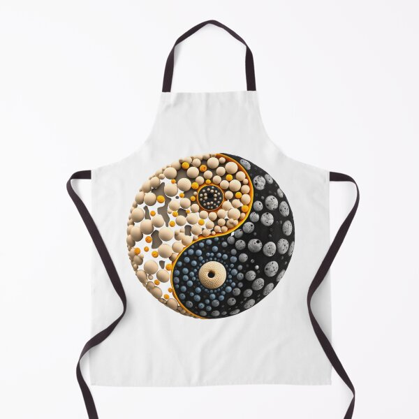 Item preview, Speckled Yin Yang in Cream and Navy designed and sold by RAGANADesign.