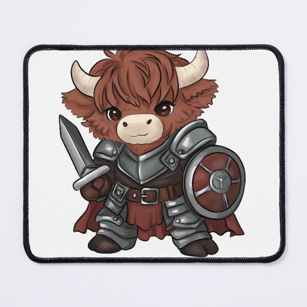 Item preview, Cute Chibi Fighter Highland Cow designed and sold by kjmastersart.