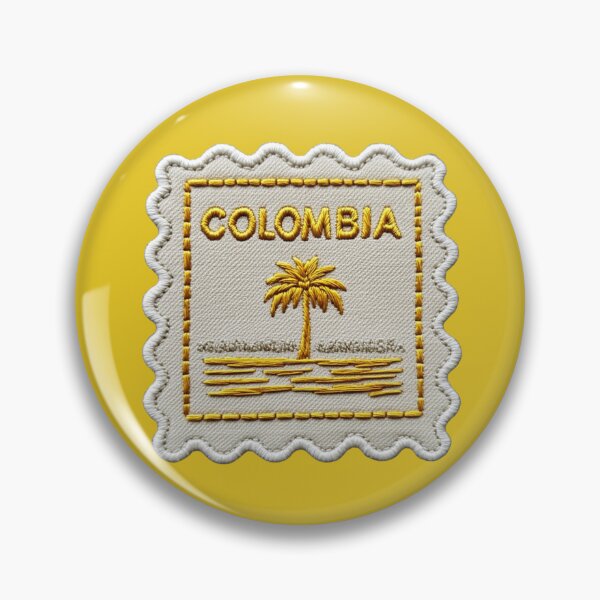 Item preview, Colombia Travel Patch Wax Palm Embroidered Stamp designed and sold by tiigerdad.