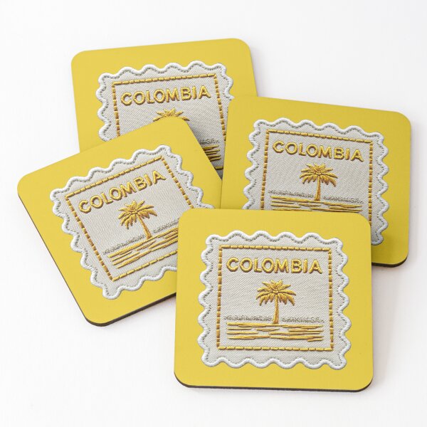 Item preview, Colombia Travel Patch Wax Palm Embroidered Stamp designed and sold by tiigerdad.