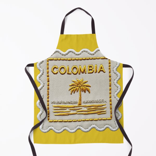 Item preview, Colombia Travel Patch Wax Palm Embroidered Stamp designed and sold by tiigerdad.