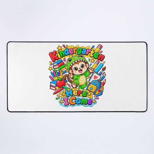 Item preview, Cute Dino monkey Kindergarten Back to School designed and sold by QuiteOrbit.