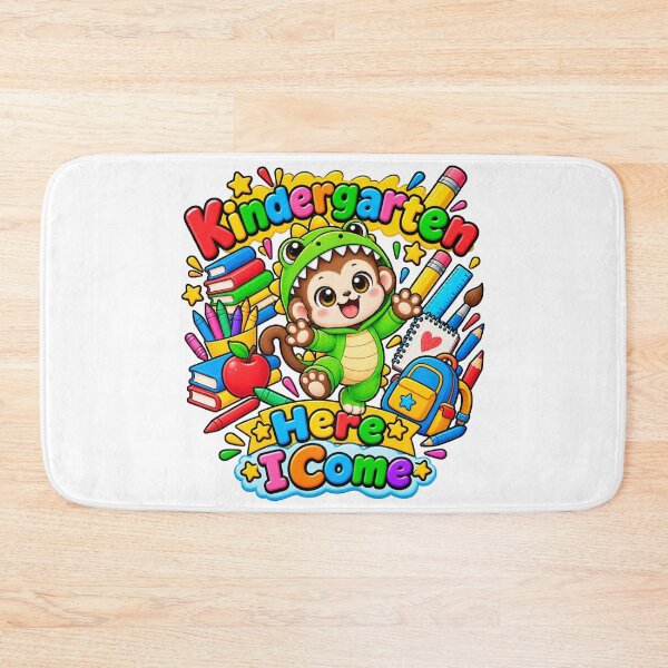 Item preview, Cute Dino monkey Kindergarten Back to School designed and sold by QuiteOrbit.