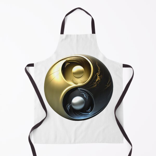 Item preview, Polished Gold and Black Yin Yang designed and sold by RAGANADesign.