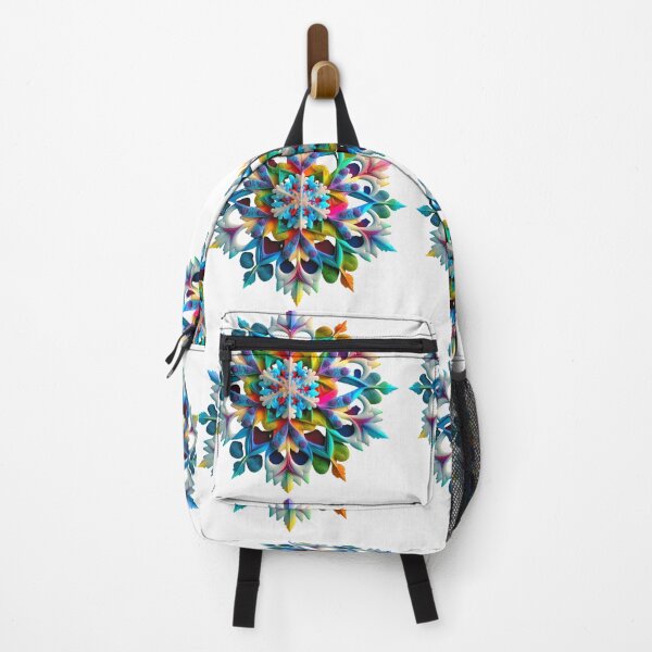 Item preview, Rainbow Fractal Snowflake Mandala designed and sold by RAGANADesign.