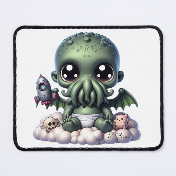 Item preview, Baby cthulhu chibi designed and sold by Creepy Princess Creations.