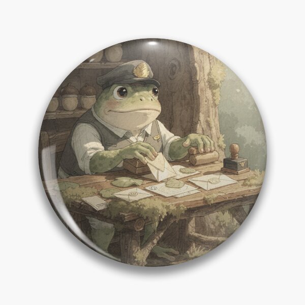 Item preview, Frog Postmaster of the Pond designed and sold by PictorialWhimsy.