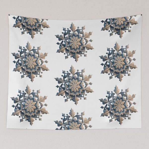 Item preview, Carved Paper Snowflake in Slate Grey designed and sold by RAGANADesign.