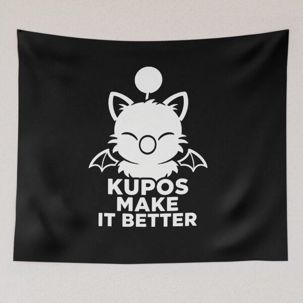 Item preview, Cute Kupo Fantasy Creature – Bold Minimalist Gamer Graphic Tee designed and sold by Rosteri.