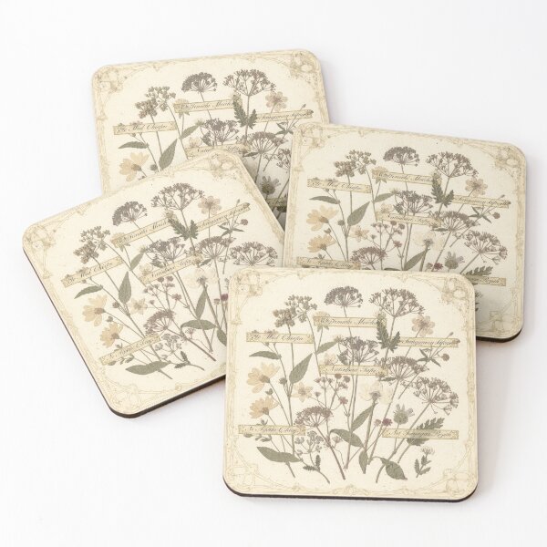 Item preview, Antique Wildflower Botanical Plate designed and sold by PictorialWhimsy.