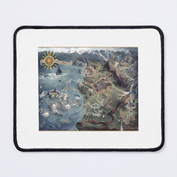 Item preview, The Witcher Map Art | ⭐⭐⭐⭐⭐ designed and sold by mosleyq.