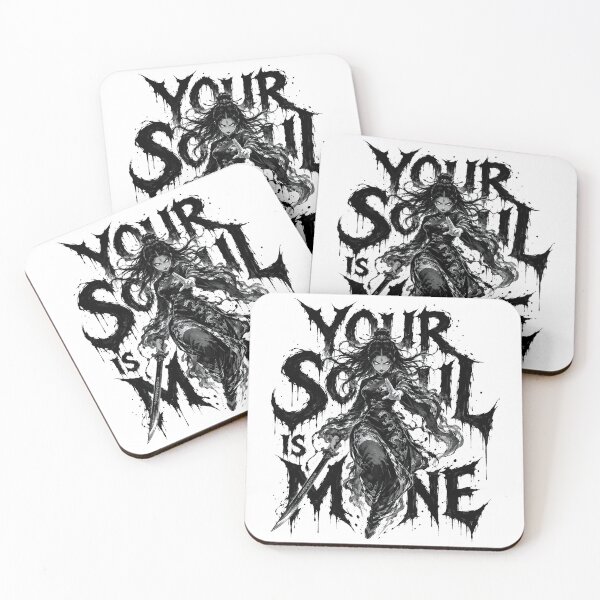 Item preview, Your Soul Is Mine Dark Gothic Anime Warrior designed and sold by Nadiename.