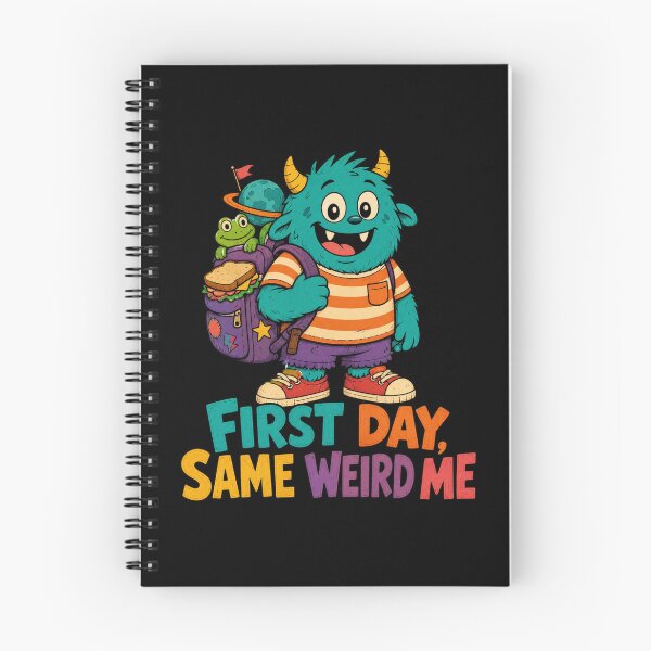 Item preview, Back to School First Day Same Weird Me | Funny Back to School Art designed and sold by Uglyandcute.