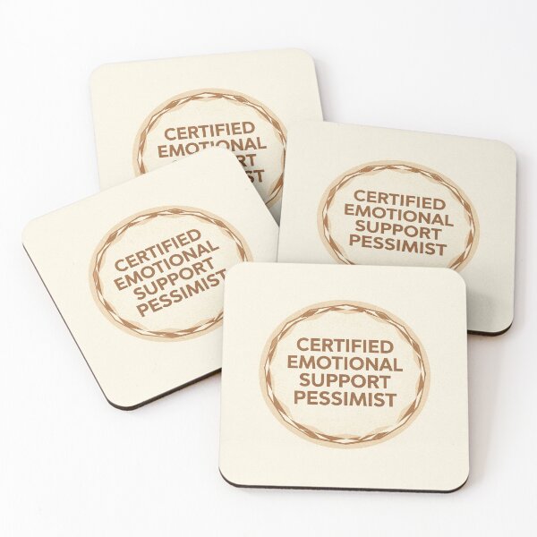 Item preview, Certified Emotional Support Pessimist Badge designed and sold by PictorialWhimsy.