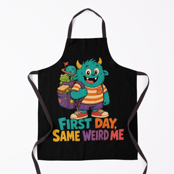 Item preview, Back to School First Day Same Weird Me | Funny Back to School Art designed and sold by Uglyandcute.