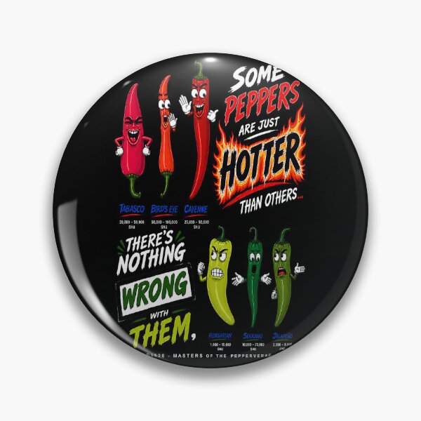 Item preview, Some Peppers Are Just Hotter Than Others (Black Shirt Edition) designed and sold by Jessie Slamwhorella.