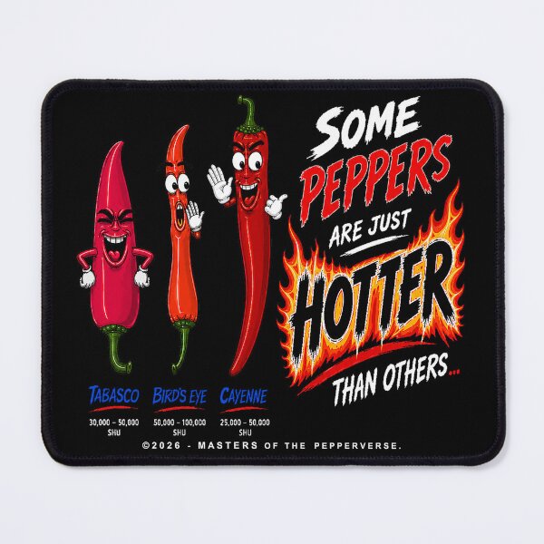 Item preview, Some Peppers Are Just Hotter Than Others (Black Shirt Edition) designed and sold by Jessie Slamwhorella.