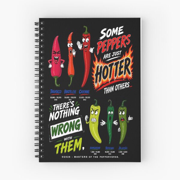 Item preview, Some Peppers Are Just Hotter Than Others (Black Shirt Edition) designed and sold by Jessie Slamwhorella.