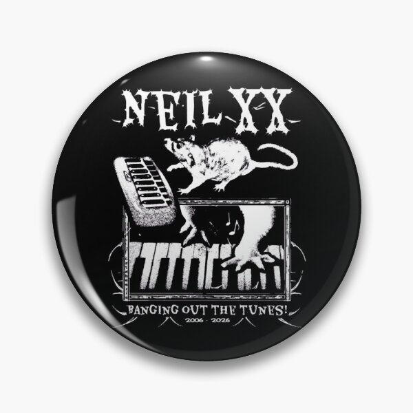 Item preview, Neil XX banging out the tunes for 20 years! T-Shirt designed and sold by JohnsonBoehm.
