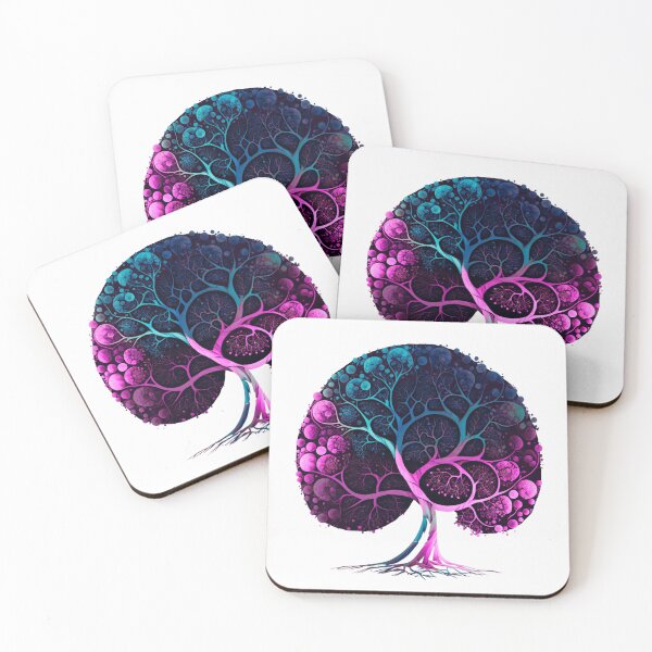 Item preview, Magenta and Teal Bubble Tree designed and sold by RAGANADesign.