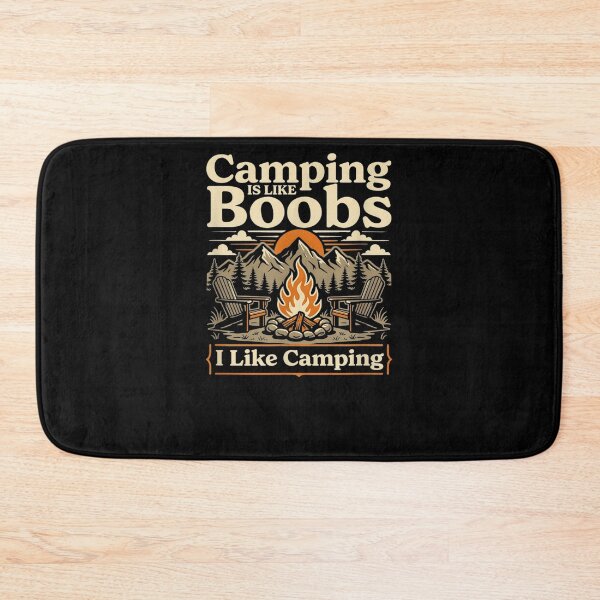 Item preview, Camping is Like Boobs Funny Campfire Camper Mens Womens designed and sold by Juansustait.