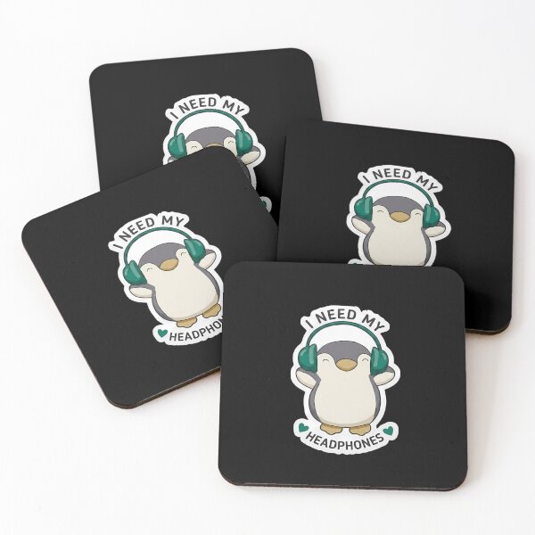 Item preview, ADHD I Need My Headphones Cute Kawaii Penguin Neurodivergent Awareness Humor Quote designed and sold by Marti’s Shop Corner.