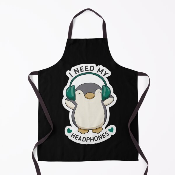 Item preview, ADHD I Need My Headphones Cute Kawaii Penguin Neurodivergent Awareness Humor Quote designed and sold by Marti’s Shop Corner.