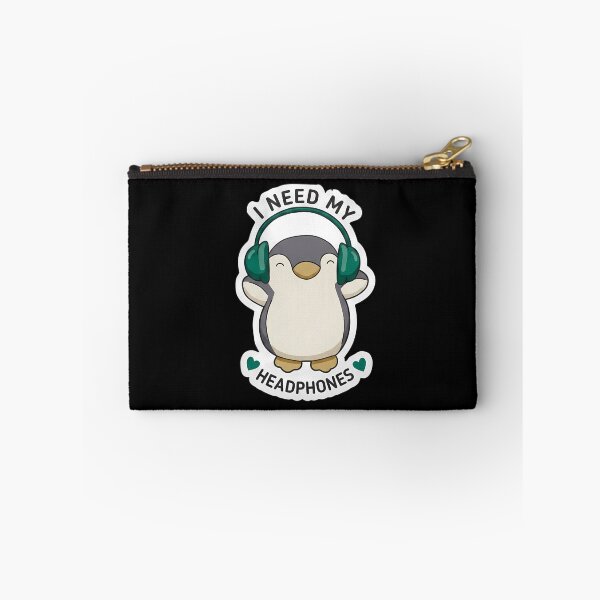 Item preview, ADHD I Need My Headphones Cute Kawaii Penguin Neurodivergent Awareness Humor Quote designed and sold by Marti’s Shop Corner.