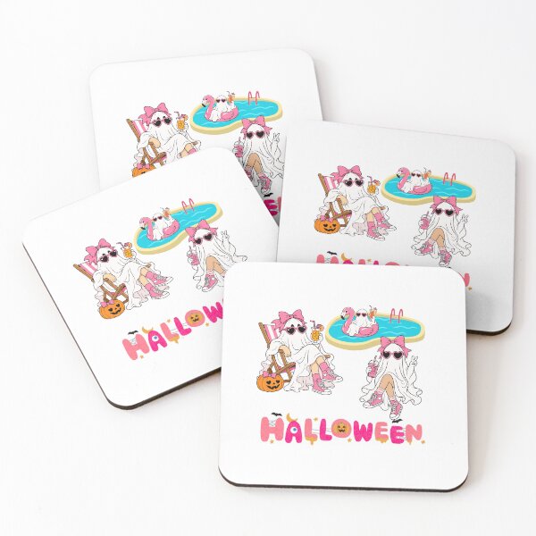 Item preview, Cute Pink Halloween Ghosts Summer Pool Party | Spooky Halloween Kids Design designed and sold by AaryaGraphics.