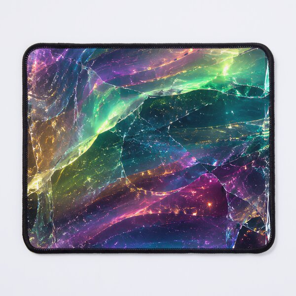 Item preview, Aurora Glass Iridescent Cosmic Texture | Holographic Northern Lights Crystal designed and sold by Extravanganzza.